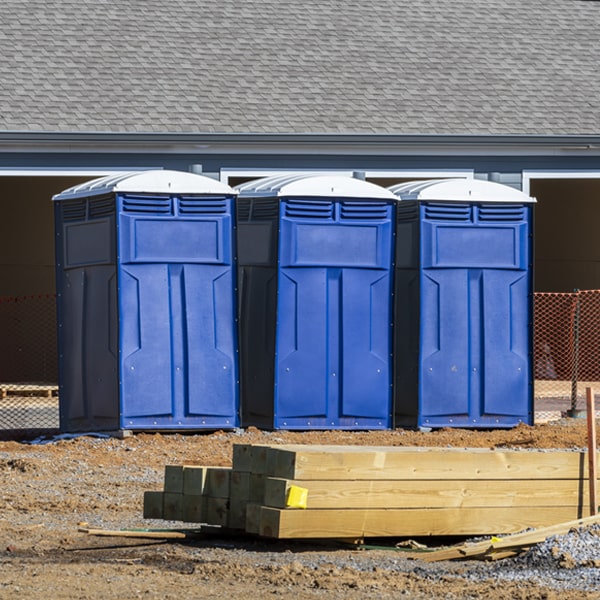 are there any restrictions on where i can place the porta potties during my rental period in Hard Rock